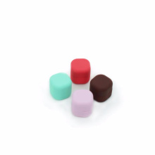 wholesale macaroon color empty lipstick case square lipbalm container